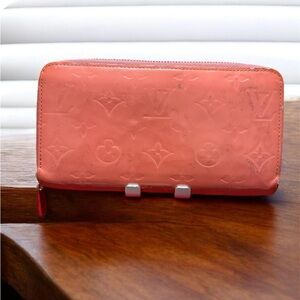 Louis Vuitton Monogram Vernis Embossed Long Wallet